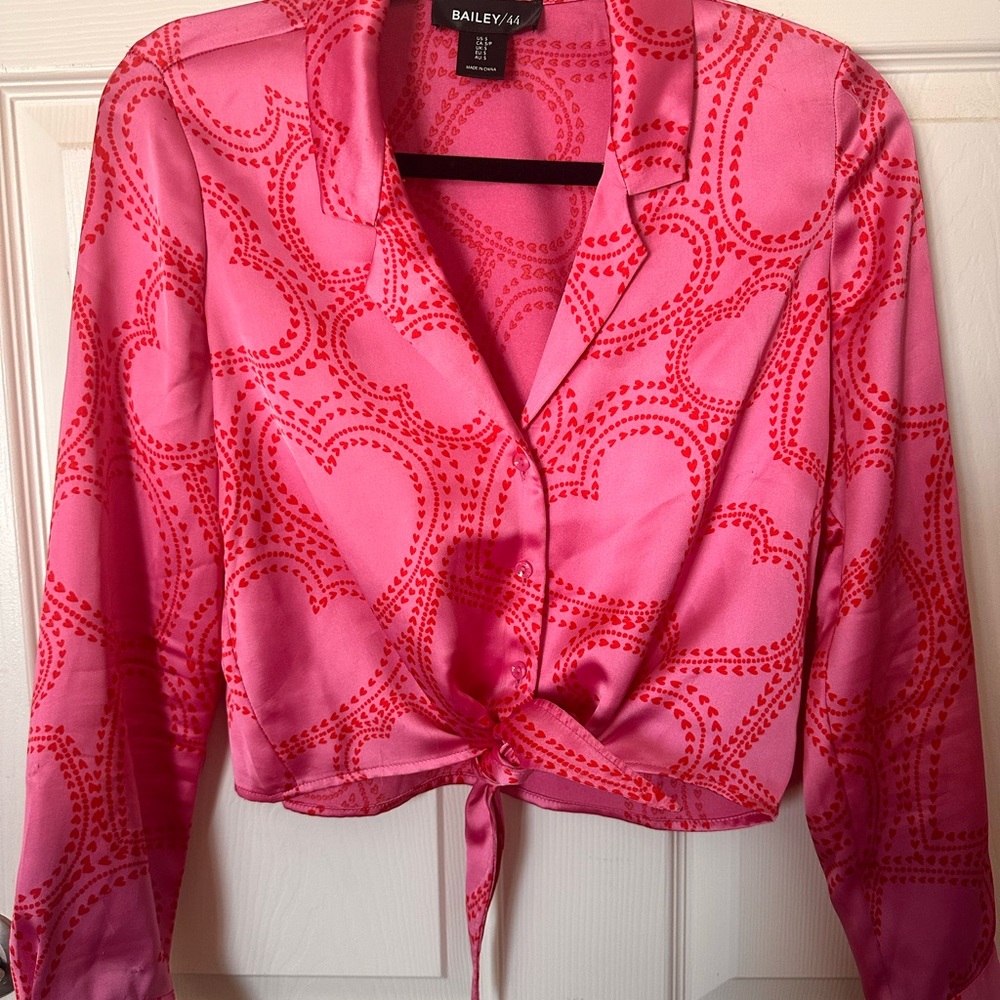 Bailey 44 Pink Patterned Button Down Shirt